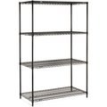 Global Equipment Nexel    4 Tier Shelving Starter Unit, Solid Galvanized Steel, 60"Wx18"Dx54"H 189902